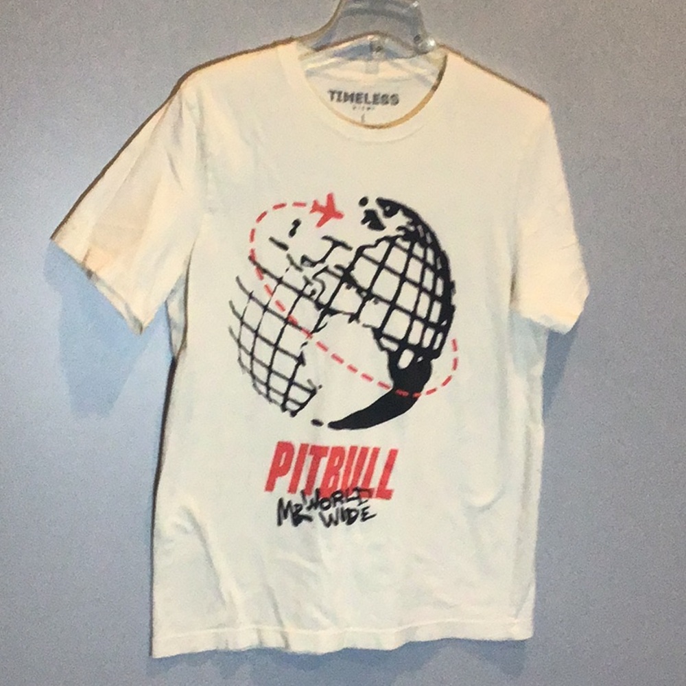 Pitbull Mr World Wide concert t-shirt